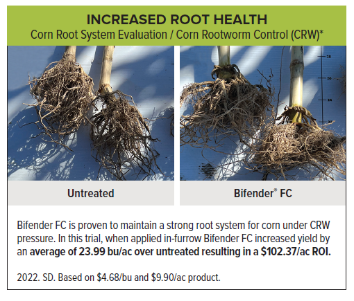 Bifender FC corn roots